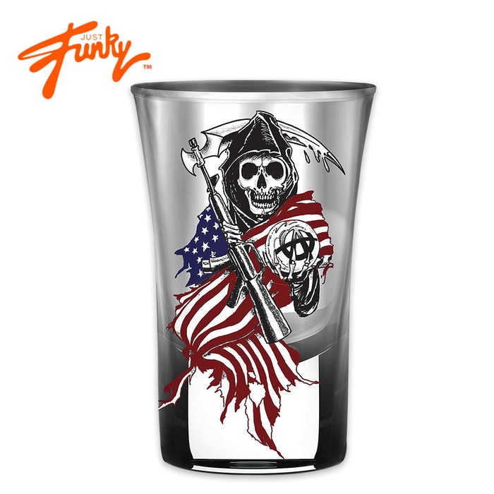 Sons Of Anarchy Oversized Reaper Flag Shot Glass