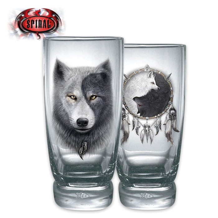 Wolf Chi Water Glasses - Set Of Two