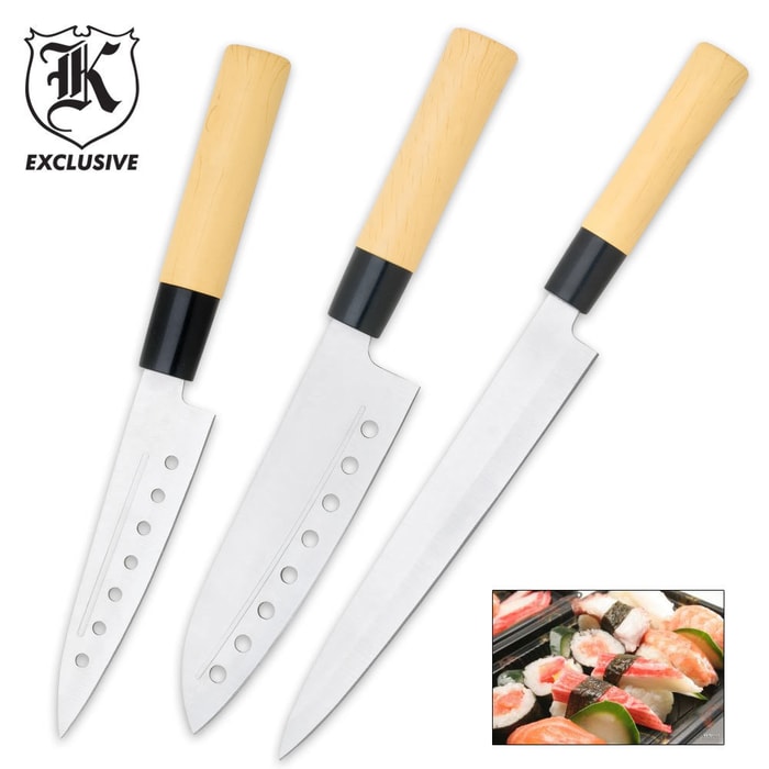 Sushi Three Piece Knife Set