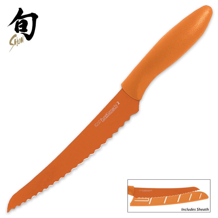 Kershaw Orange Bread knife With Sheath
