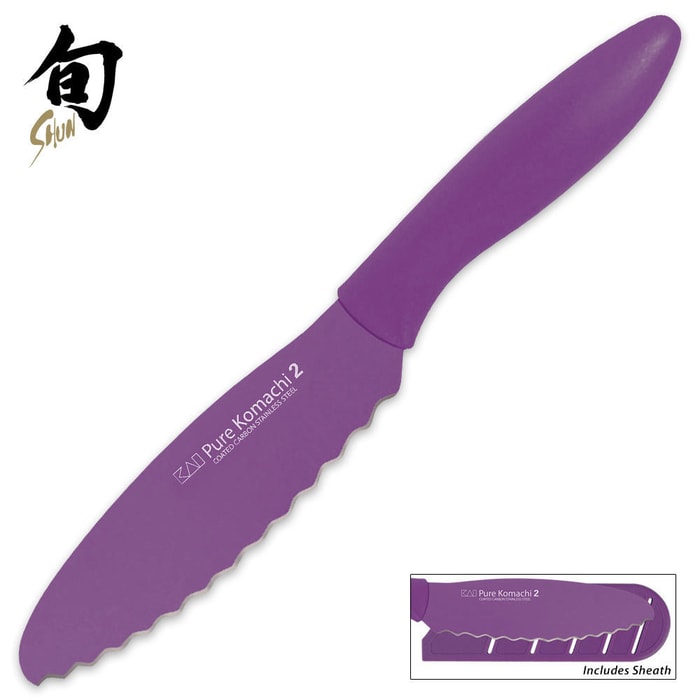 Kershaw Light Purple Sandwich Knife with Sheath