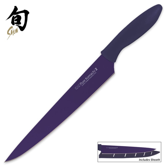 Kershaw Dark Purple Slicing Knife with Sheath