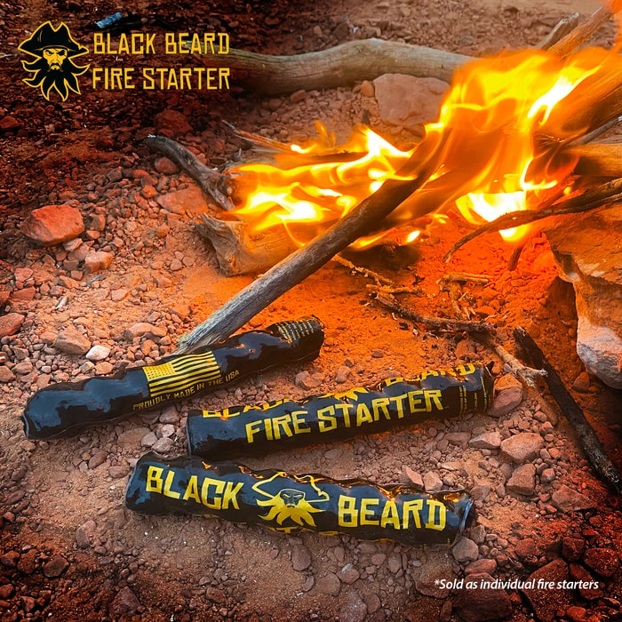 Black Beard Fire Starters light every time.