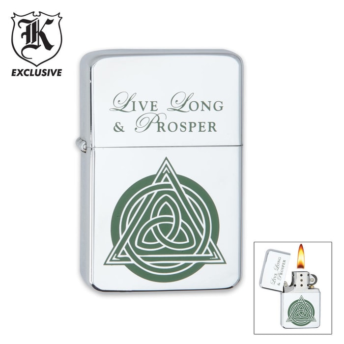 Live Long & Prosper Celtic Windproof Lighter