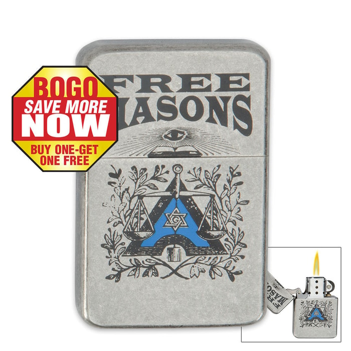 Windproof Masons Lighter 2 for 1