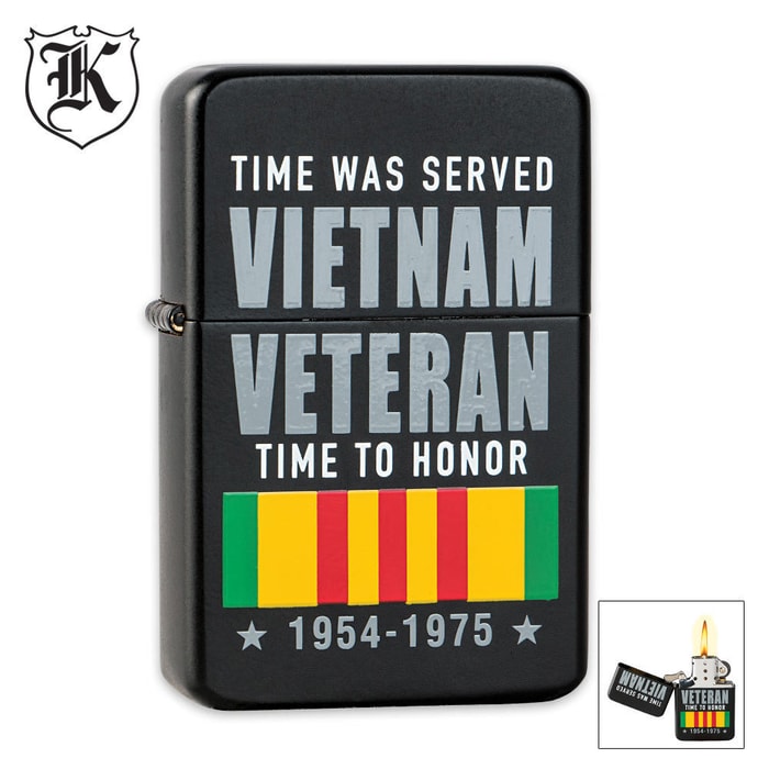 Vietnam Veteran Time To Honor Windproof Lighter