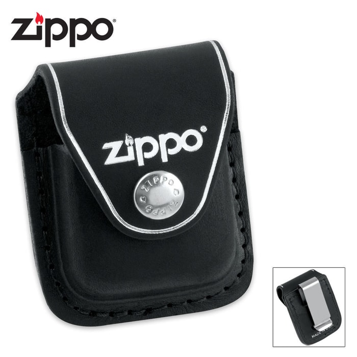 Zippo Black Pouch with Clip