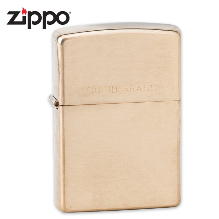 Zippo Solid Brass Lighter