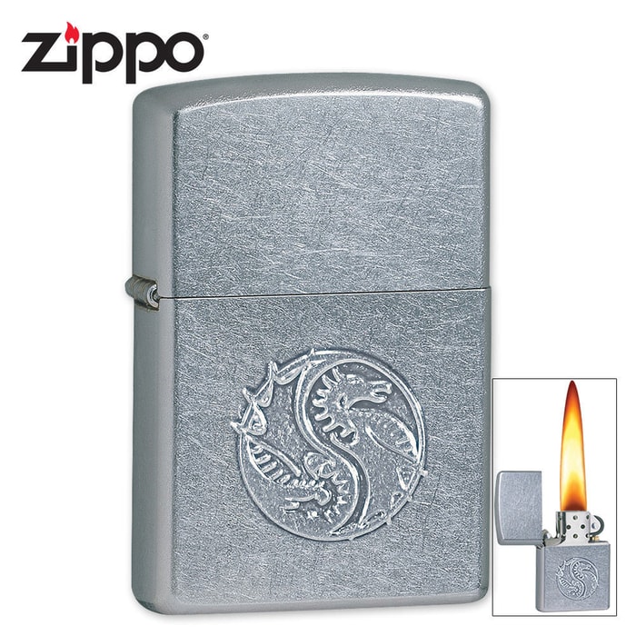 Zippo Raised Dragon Stamp Lighter