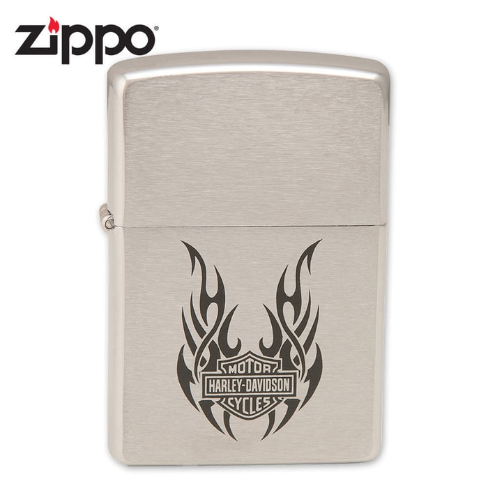 Zippo Harley Davidson Tribal Wings Lighter