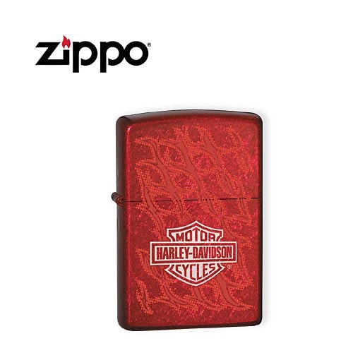 Zippo 24022 Red Harley Davidson Barbed Wire Lighter