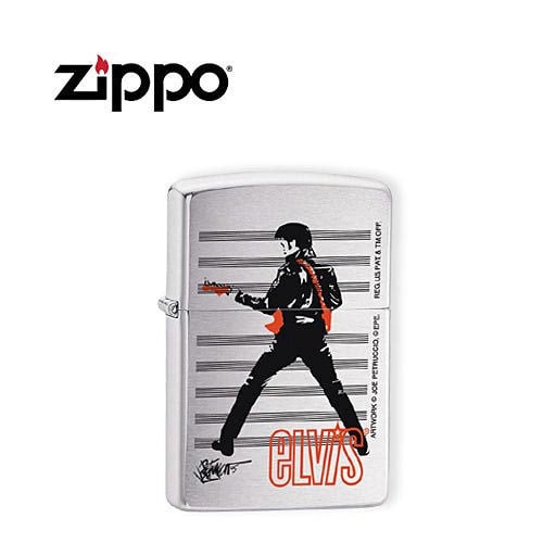 Zippo 24474 Brushed Chrome Elvis Lighter
