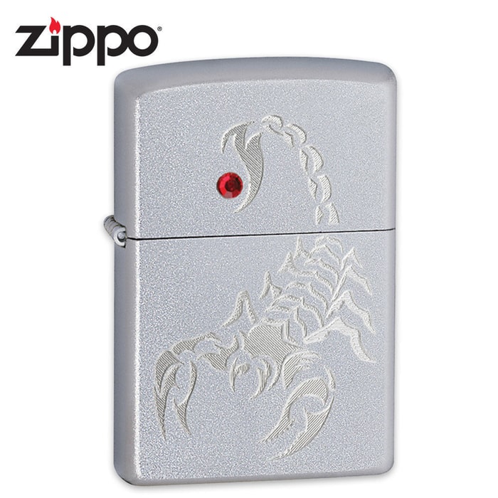 Zippo Silver Scorpion Lighter