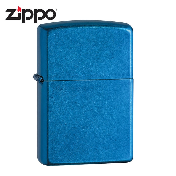 Zippo Cerulean Blue Brushed Windproof Lighter