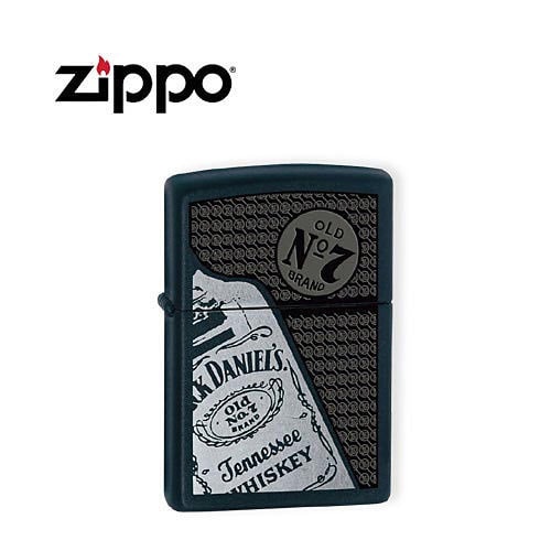 Zippo 24537 Black Matte Jack Daniels Lighter