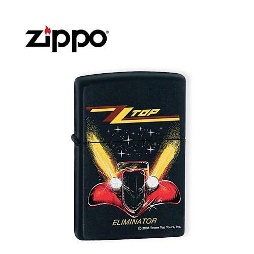 Zippo Black Matte ZZ Top Lighter