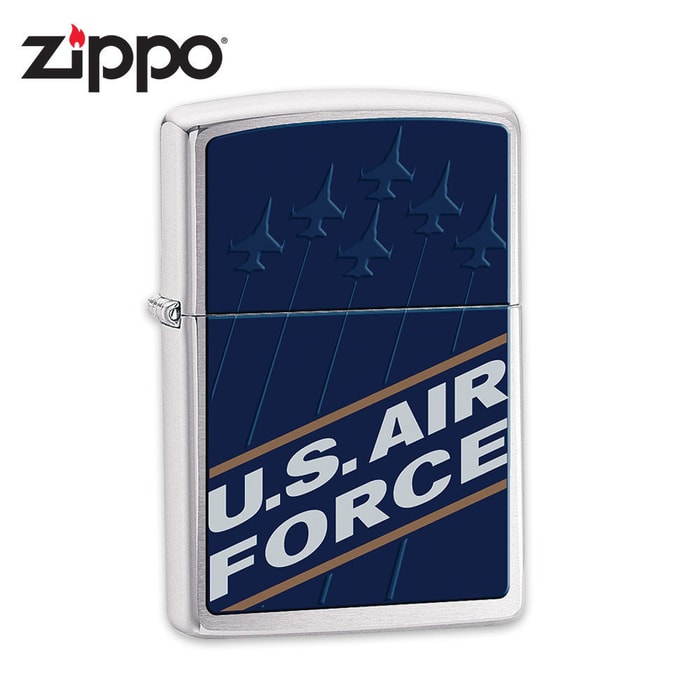 Zippo US Air Force Brushed Chrome Lighter