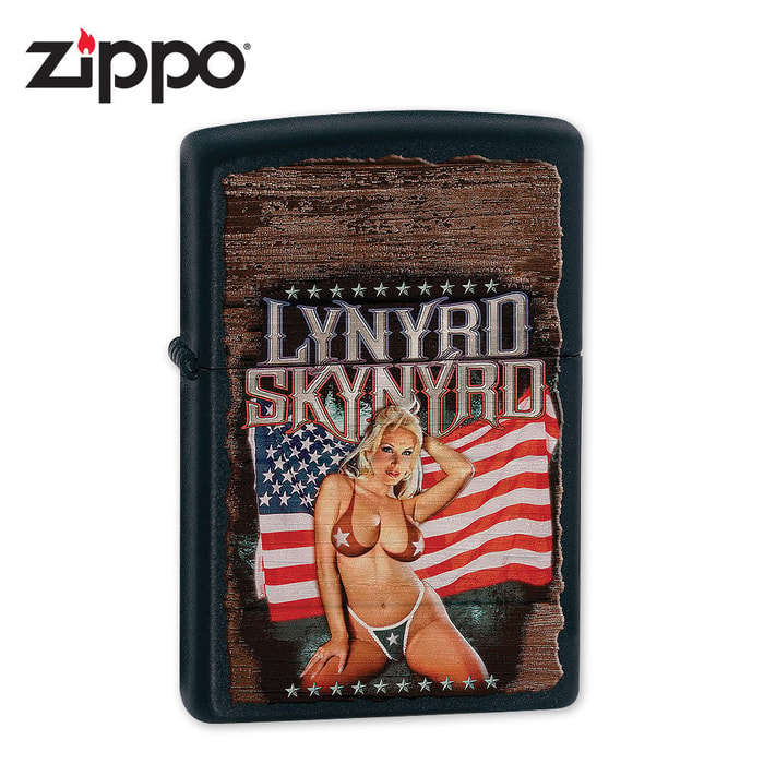 Zippo Lynyrd Skynyrd American Girl Black Matte Lighter
