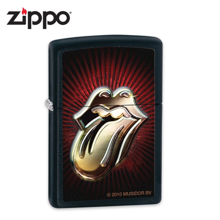 Zippo Rolling Stones Black Matte Lighter