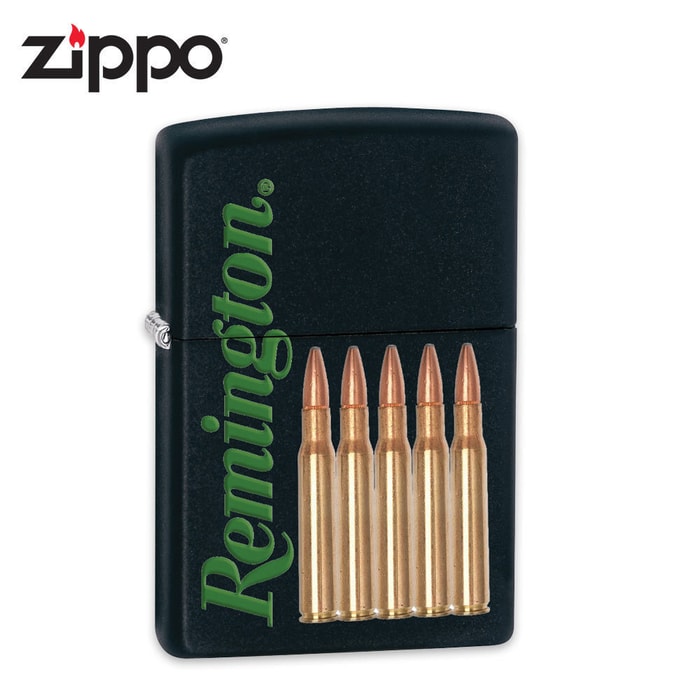 Zippo Remington Ammo Black Matte Lighter