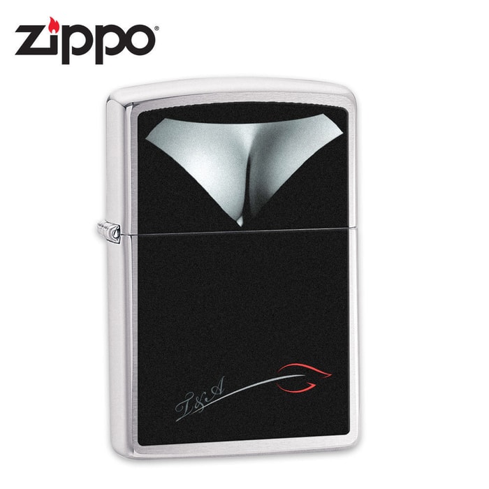 Zippo BS Decollettage Brushed Chrome Lighter