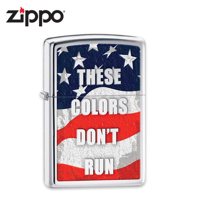 Zippo These Colors Dont Run High Polish Chrome
