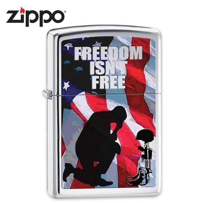 Zippo Freedom Is Not Free Lighter