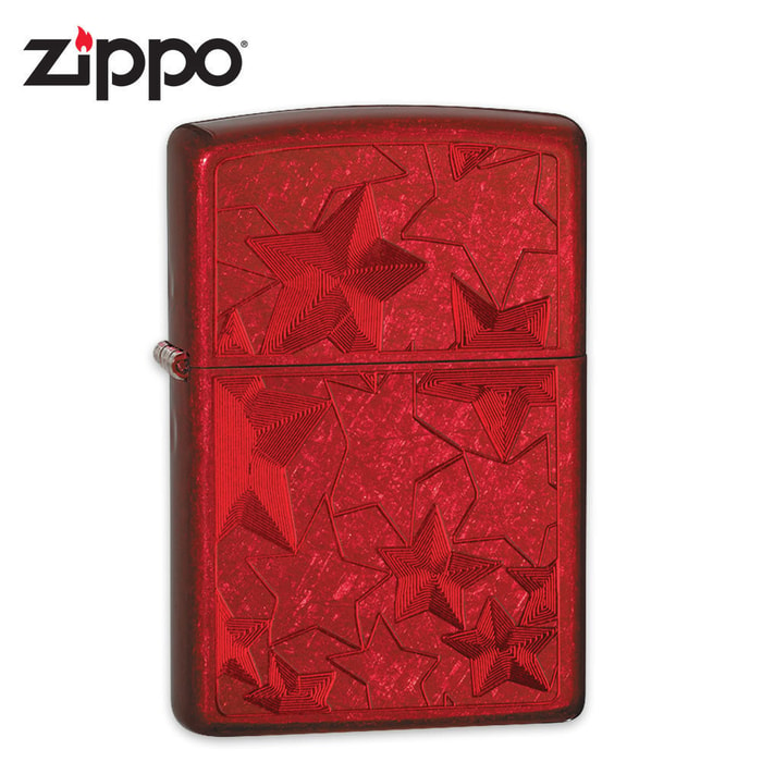 Zippo Candy Apple Red Iced Finish Windproof Lighter