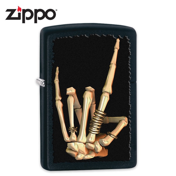 Zippo Skeleton Hand Windproof Lighter