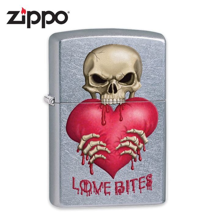 Zippo Love Bites Street Chrome Windproof Lighter