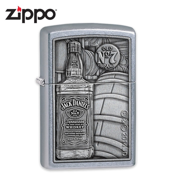 Zippo Street Chrome Jack Daniels No. 7 Windproof Lighter