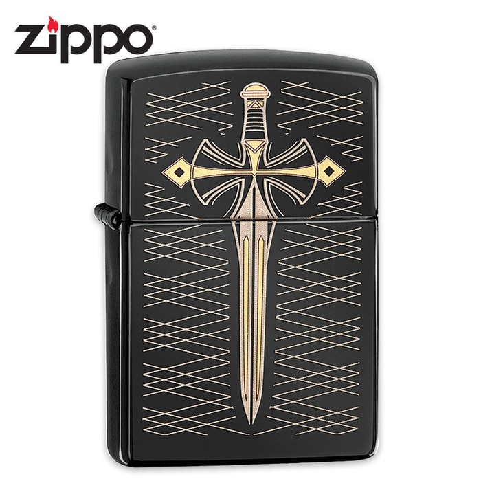 Zippo Ebony Two Tone Sword Lighter