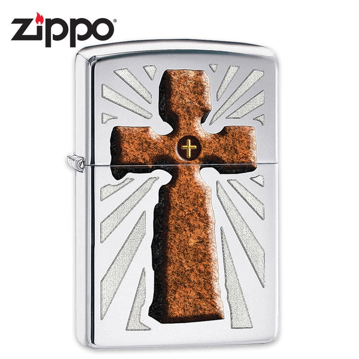 Zippo Choice High Polish Chrome Cross Lighter