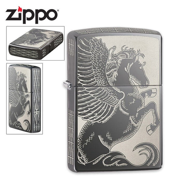 Zippo Choice Pegasus Black Ice Lighter