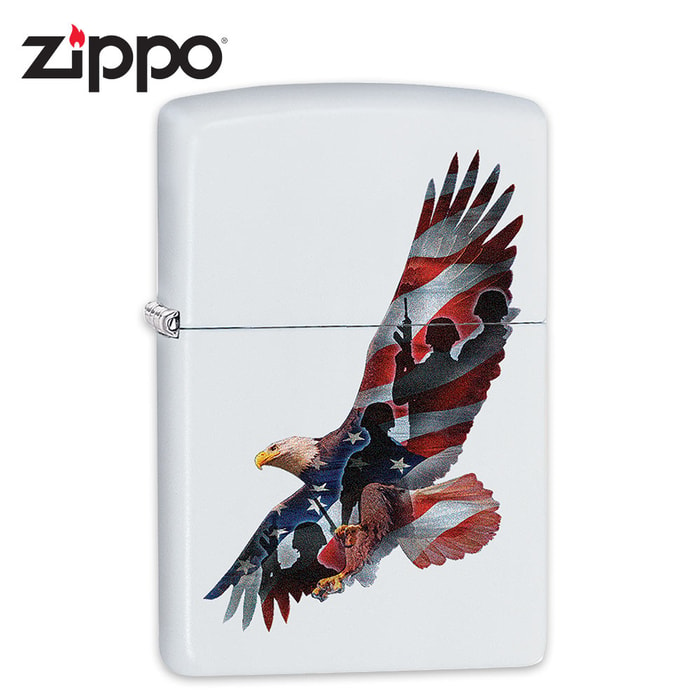 Soaring Military Eagle Zippo Lighter