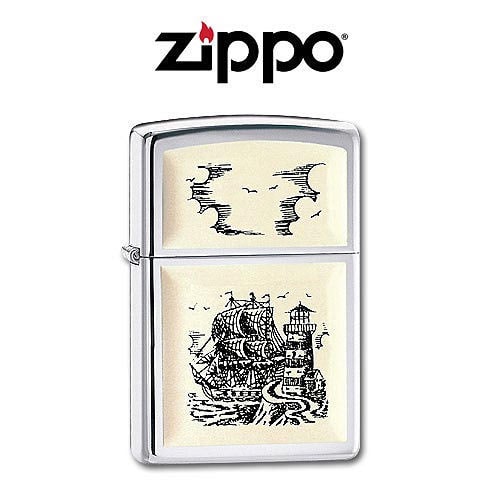 Zippo Ship Emblem Lighter