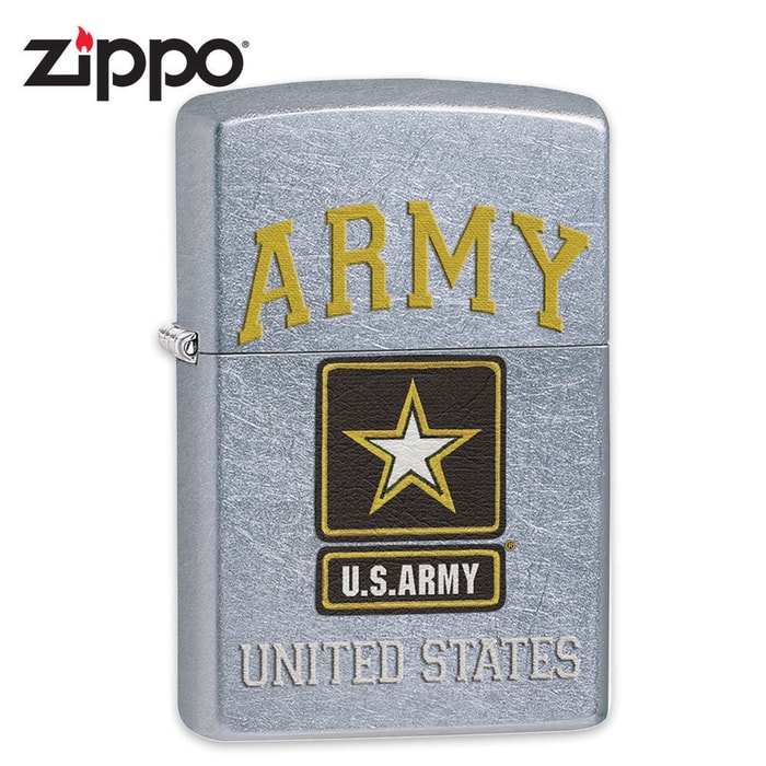 Zippo US Army Street Chrome Lighter