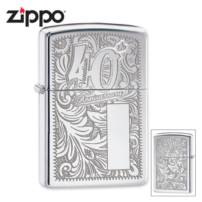 Zippo 40th Anniversary Venetian Lighter