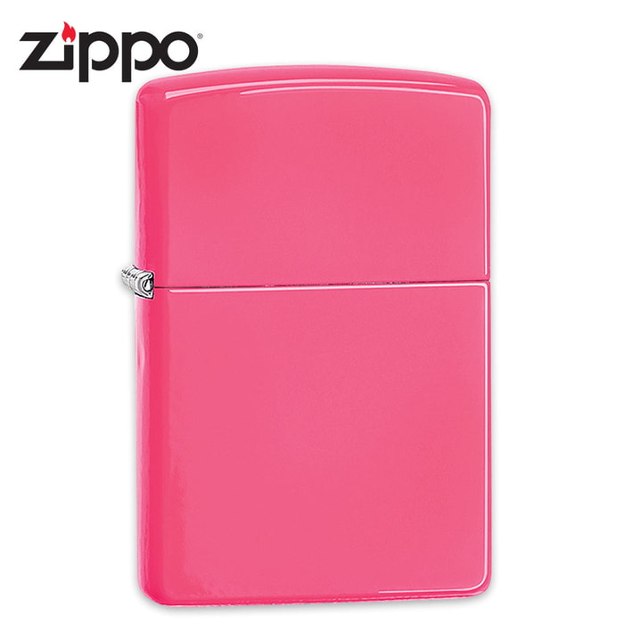 Zippo Classic Neon Pink Lighter