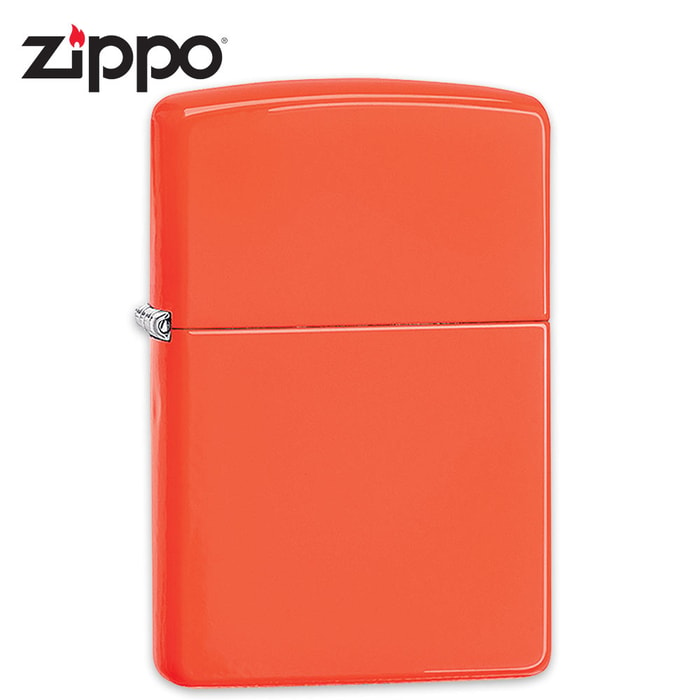 Zippo Classic Neon Orange Lighter
