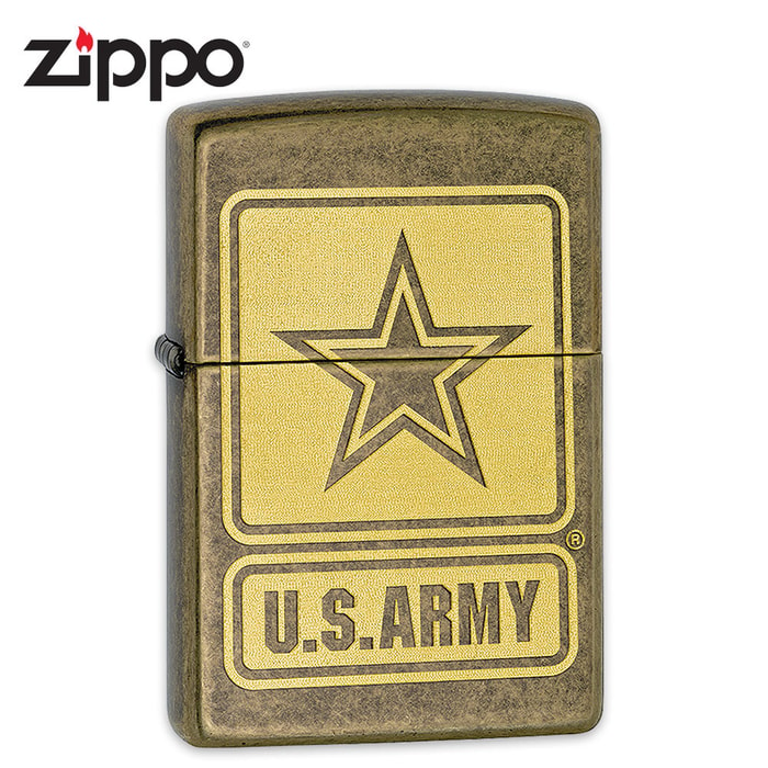 Zippo US Army Antique Brass