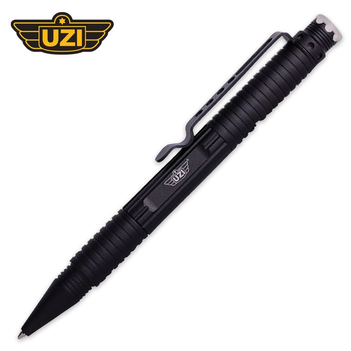 UZI Tactical Defender Pen With DNA Catcher Black
