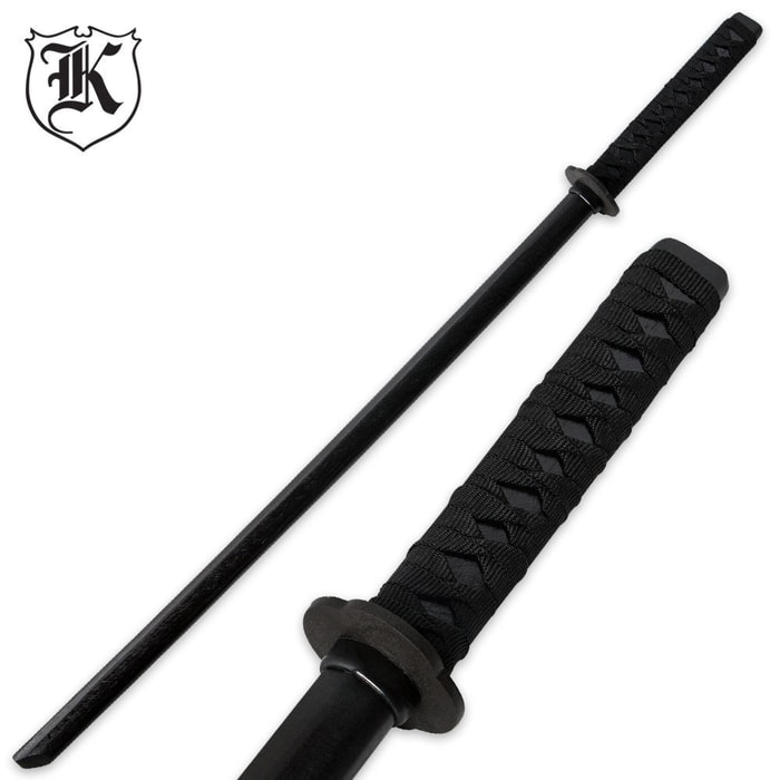 Black Wooden Daito Bokken Practice Katana Sword 