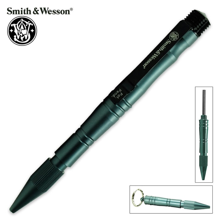 Smith & Wesson Survival Tactical Pen With Fire Striker Gun Metal