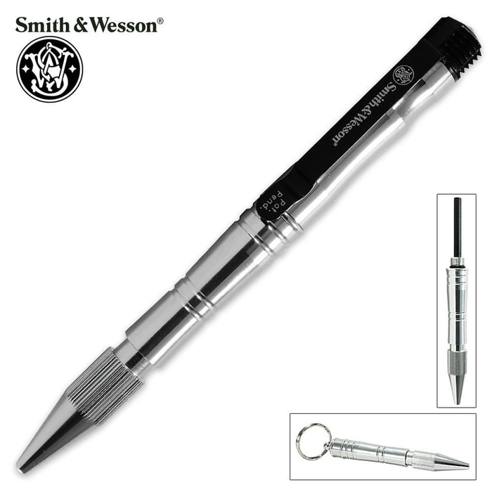 Smith & Wesson Survival Tactical Pen With Fire Striker Polished