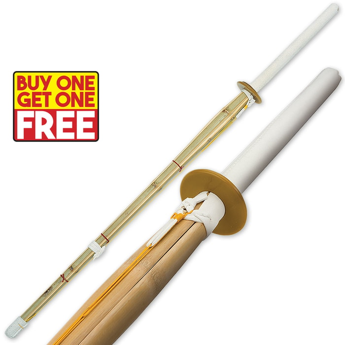 Kendo Bamboo Shinai Practice Sword 2 For 1