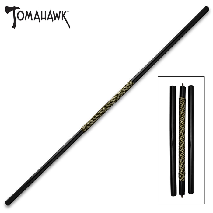 The Tomahawk Black Staff Of The Ninja put together and broken down