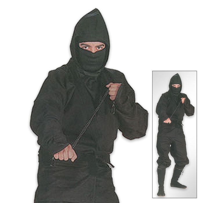 Black Ninja Complete Uniform Large
