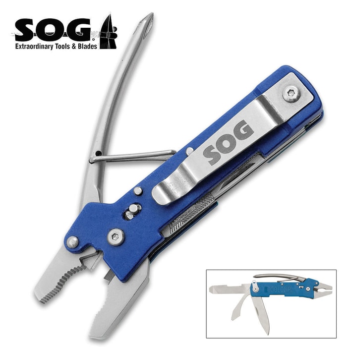 SOG Micro Blue Toolclip