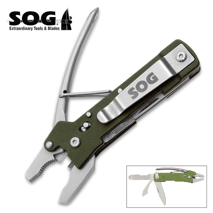 SOG Micro Green Toolclip